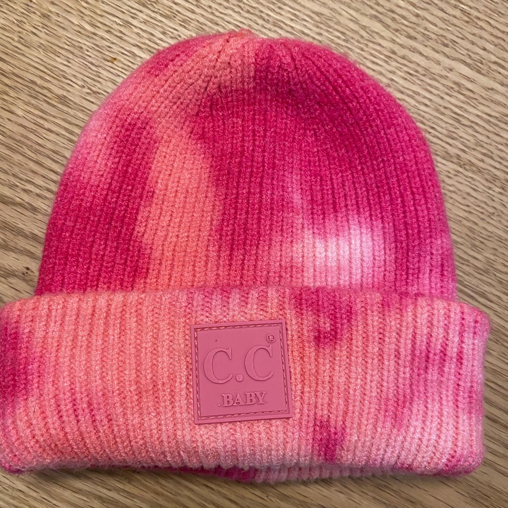 C.C. Pink TieDye Baby Hat
